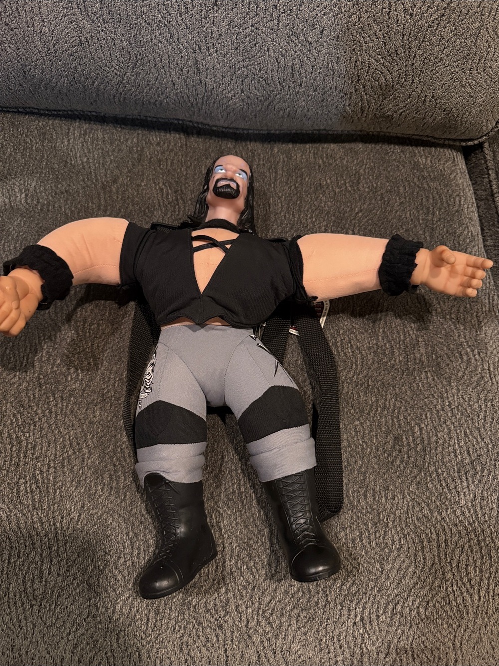 WWF Wrestling Titan Backpack Lot Of 3 Stone Cold The Undertaker The Rock WWF - Picture 5 of 10